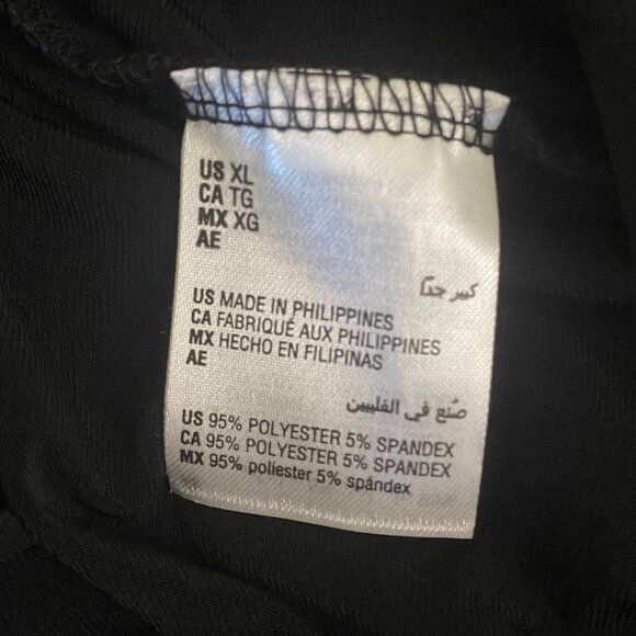 INC International Concepts Tie-Waist V-Neck Jumpsuit Black Women's Size XL New - Picture 13 of 13